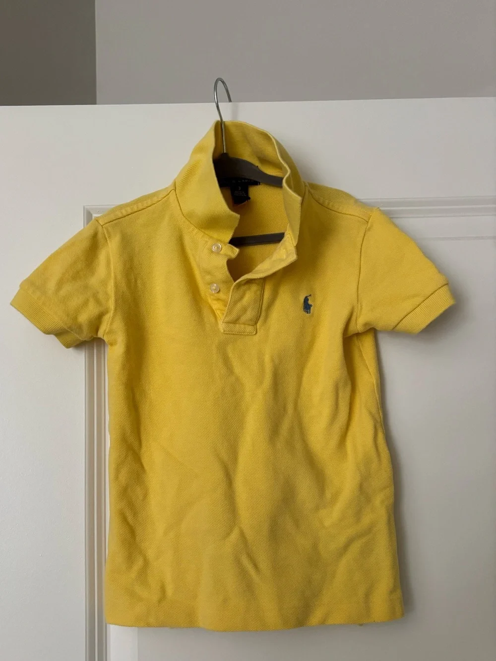 Ralph Lauren Bright Yellow Boys Polo with Embroidered Pony